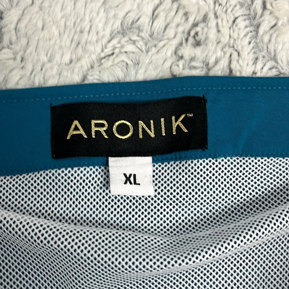 Aronik 4 1/2” Mens teal Lined Swim Trunks XL - Picture 10 of 11